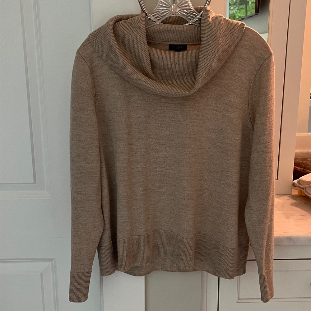 Talbots metallic turtleneck sweater